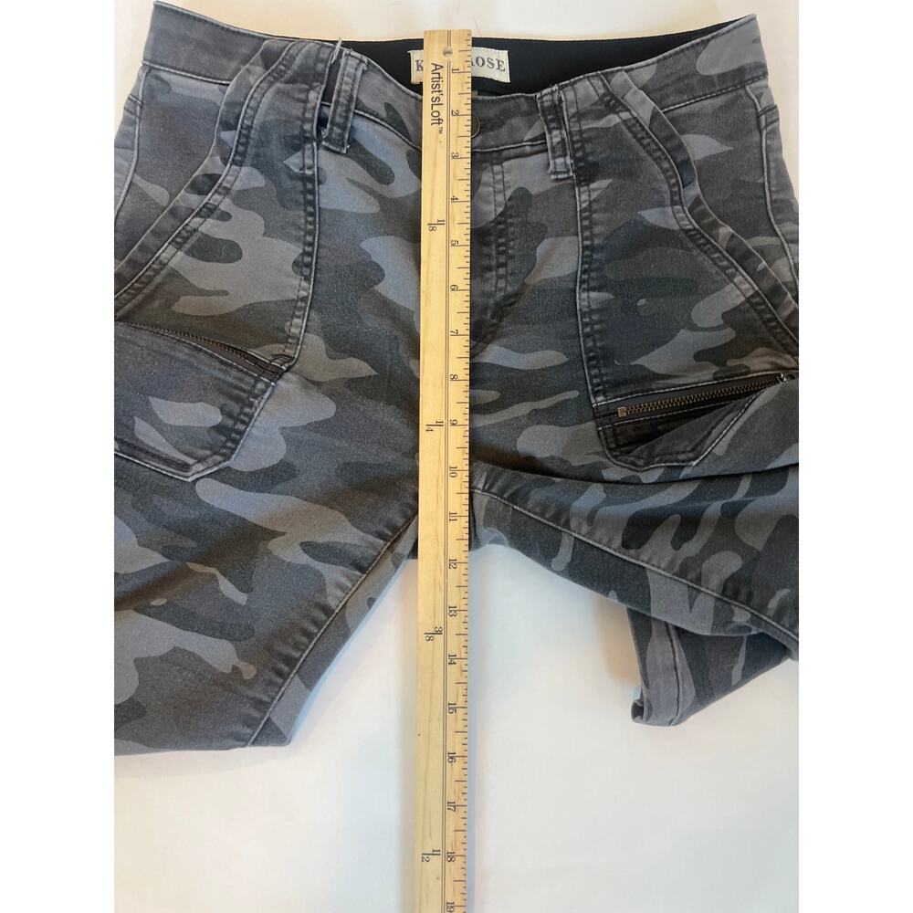 KNOX ROSE Utility Skinny Ankle Pants Gray camouflage Size 6 - Picture 12 of 13